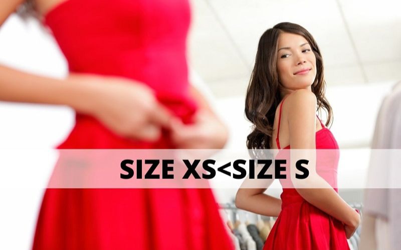 Size XS là size quần áo nhỏ hơn size S