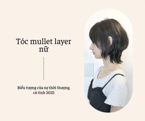 Tóc mullet layer nữ